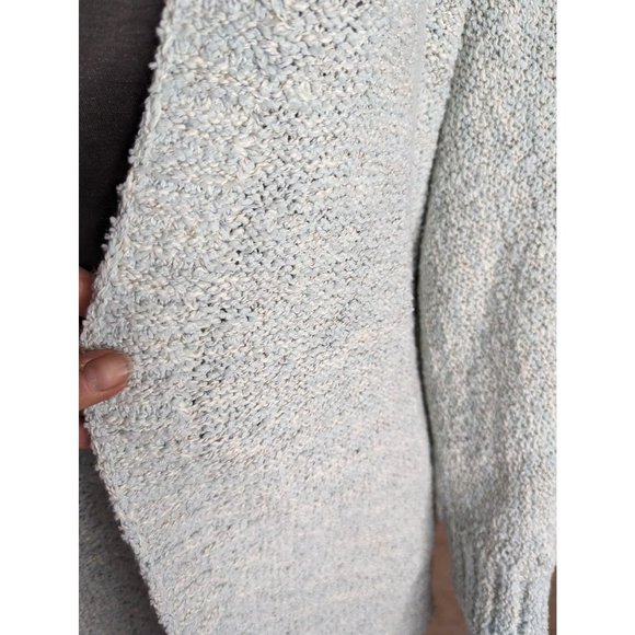 Pure Jill Mint Green Open Front Cardigan Cotton/Poly Blend Loose Knit Sz S - Picture 2 of 9